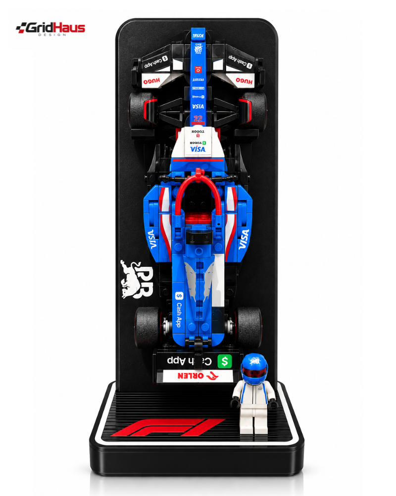LEGO F1 Visa Cash App RB Display Stand