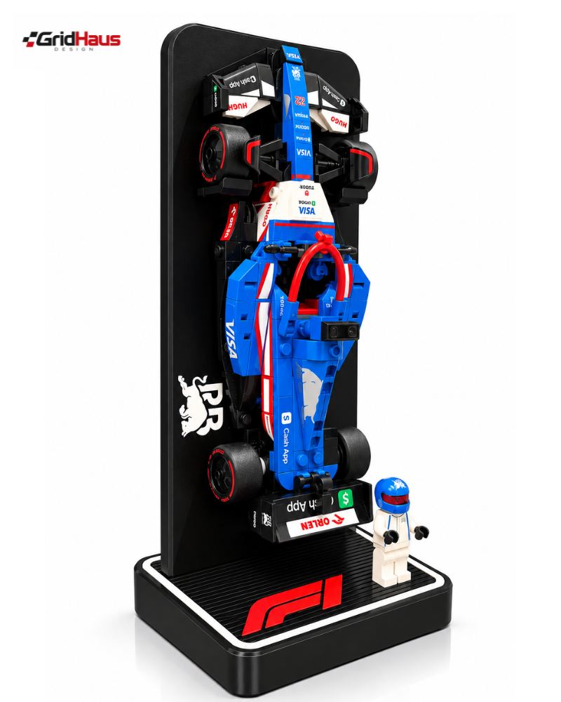 LEGO F1 Visa Cash App RB Display Stand