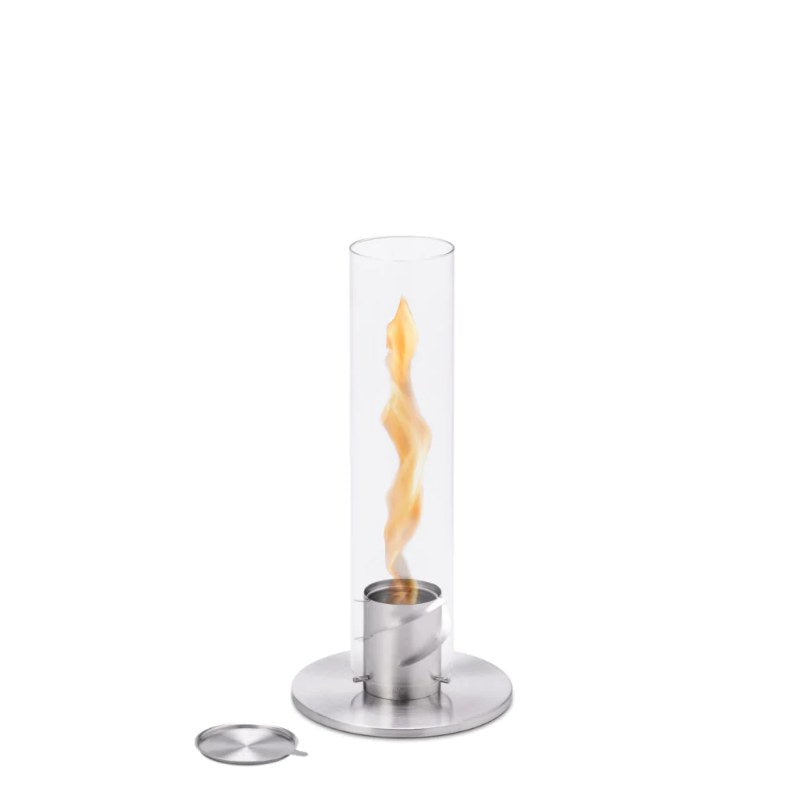 HÖFATS - SPIN 900 Tabletop Fireplace Silver Stainless Steel